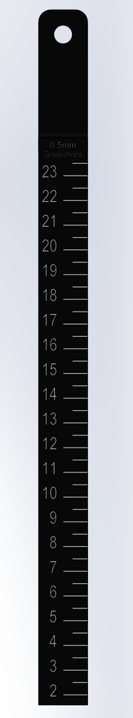 Large Gap Taper Gauge - BY185M - Metric option